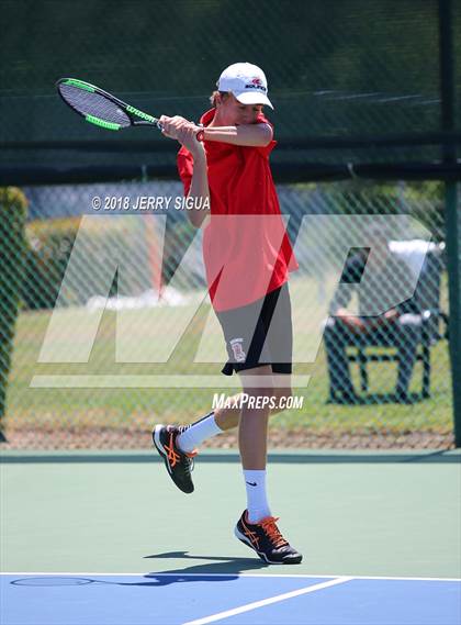 Thumbnail 3 in Granite Bay vs. Redwood (CIF NorCal Regional Team Tennis Championships) photogallery.