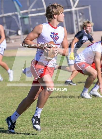Thumbnail 1 in Notre Dame Prep vs  American Leadership Academy - Queen Creek (7on7 Gotta Believe Tournament) photogallery.