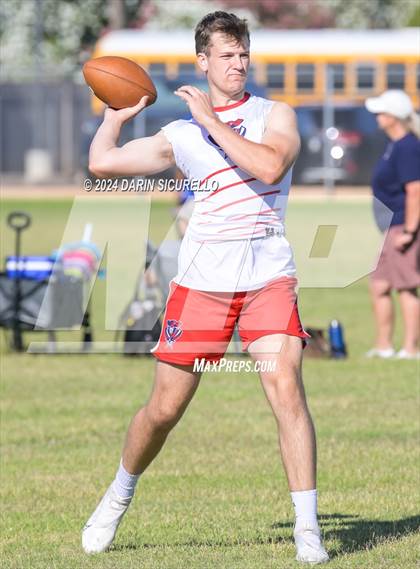 Thumbnail 3 in Notre Dame Prep vs  American Leadership Academy - Queen Creek (7on7 Gotta Believe Tournament) photogallery.
