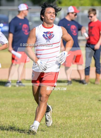 Thumbnail 3 in Notre Dame Prep vs  American Leadership Academy - Queen Creek (7on7 Gotta Believe Tournament) photogallery.