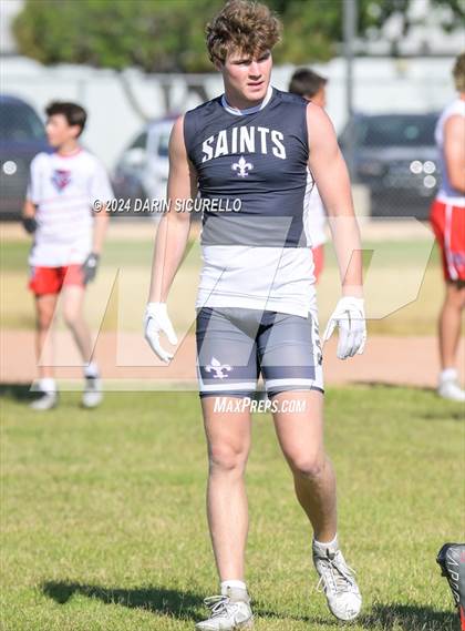 Thumbnail 1 in Notre Dame Prep vs  American Leadership Academy - Queen Creek (7on7 Gotta Believe Tournament) photogallery.