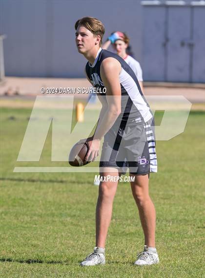 Thumbnail 2 in Notre Dame Prep vs  American Leadership Academy - Queen Creek (7on7 Gotta Believe Tournament) photogallery.