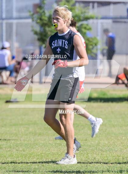 Thumbnail 2 in Notre Dame Prep vs  American Leadership Academy - Queen Creek (7on7 Gotta Believe Tournament) photogallery.
