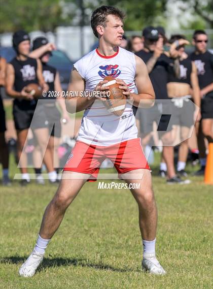 Thumbnail 2 in Notre Dame Prep vs  American Leadership Academy - Queen Creek (7on7 Gotta Believe Tournament) photogallery.