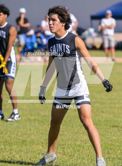 Thumbnail 3 in Notre Dame Prep vs  American Leadership Academy - Queen Creek (7on7 Gotta Believe Tournament) photogallery.