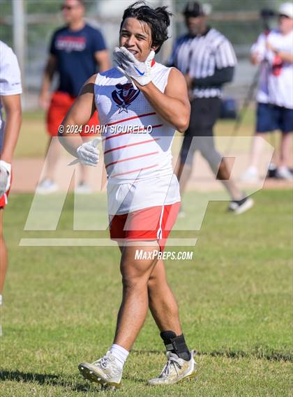 Thumbnail 3 in Notre Dame Prep vs  American Leadership Academy - Queen Creek (7on7 Gotta Believe Tournament) photogallery.