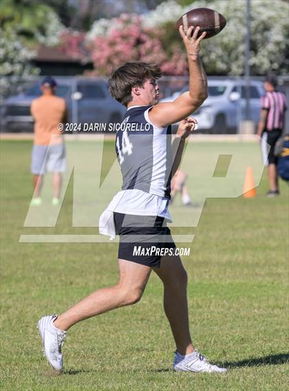 Thumbnail 2 in Notre Dame Prep vs  American Leadership Academy - Queen Creek (7on7 Gotta Believe Tournament) photogallery.