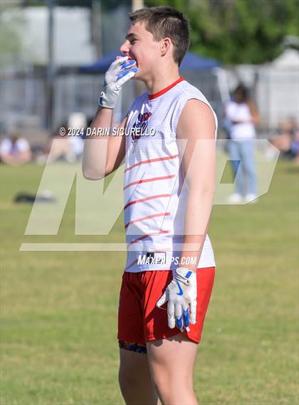 Thumbnail 3 in Notre Dame Prep vs  American Leadership Academy - Queen Creek (7on7 Gotta Believe Tournament) photogallery.