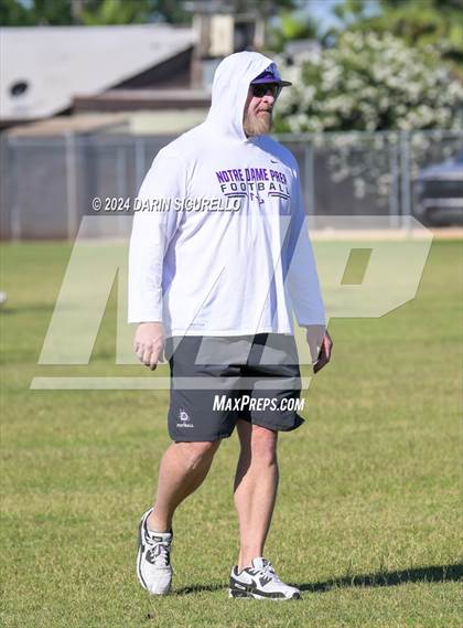 Thumbnail 2 in Notre Dame Prep vs  American Leadership Academy - Queen Creek (7on7 Gotta Believe Tournament) photogallery.