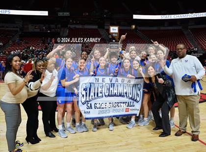 Thumbnail 3 in Centennial vs Bishop Gorman (5A State Finals) photogallery.