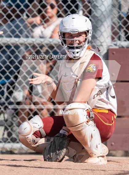 Thumbnail 3 in Central Catholic vs Liberty (CIF NorCal D2 Round 1 Softball Championships) photogallery.