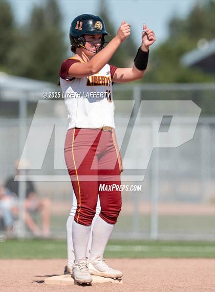 Thumbnail 3 in Central Catholic vs Liberty (CIF NorCal D2 Round 1 Softball Championships) photogallery.