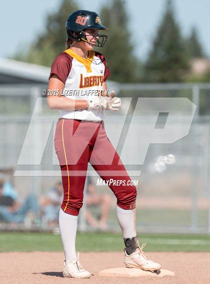 Thumbnail 3 in Central Catholic vs Liberty (CIF NorCal D2 Round 1 Softball Championships) photogallery.