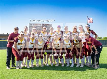 Thumbnail 3 in Central Catholic vs Liberty (CIF NorCal D2 Round 1 Softball Championships) photogallery.
