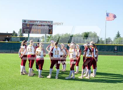 Thumbnail 2 in Central Catholic vs Liberty (CIF NorCal D2 Round 1 Softball Championships) photogallery.