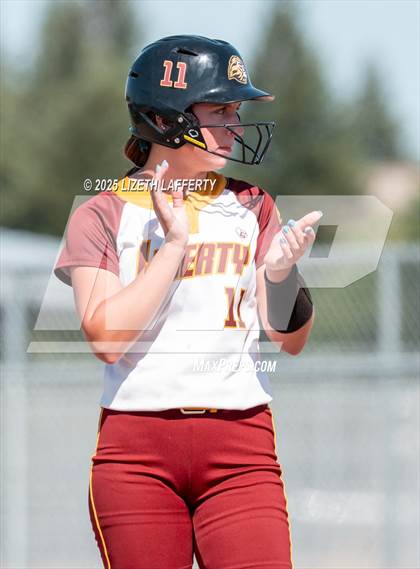 Thumbnail 1 in Central Catholic vs Liberty (CIF NorCal D2 Round 1 Softball Championships) photogallery.
