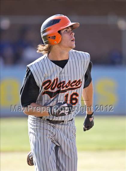 Thumbnail 1 in Bakersfield Christian vs. Wasco photogallery.