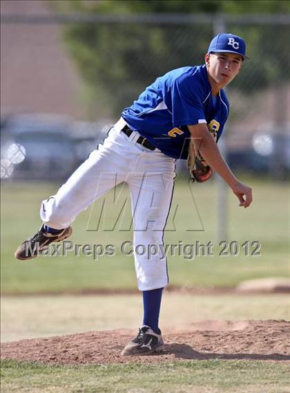 Thumbnail 1 in Bakersfield Christian vs. Wasco photogallery.
