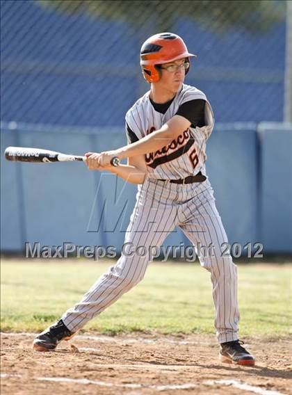 Thumbnail 2 in Bakersfield Christian vs. Wasco photogallery.
