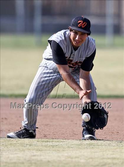Thumbnail 1 in Bakersfield Christian vs. Wasco photogallery.