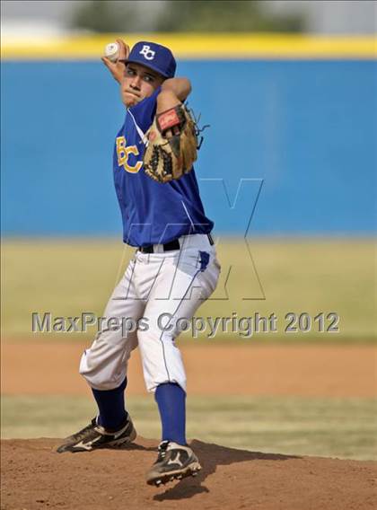 Thumbnail 1 in Bakersfield Christian vs. Wasco photogallery.
