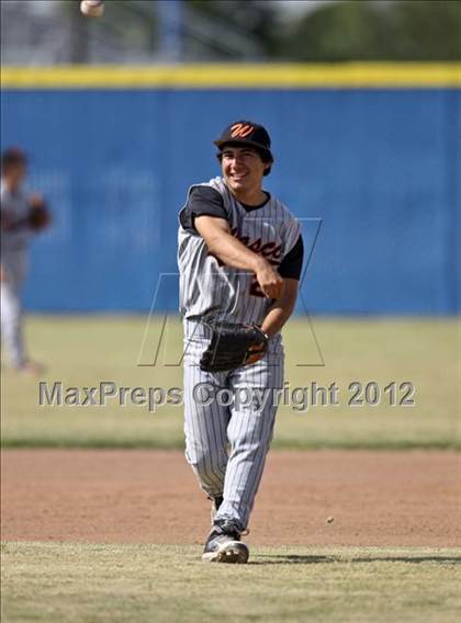 Thumbnail 1 in Bakersfield Christian vs. Wasco photogallery.