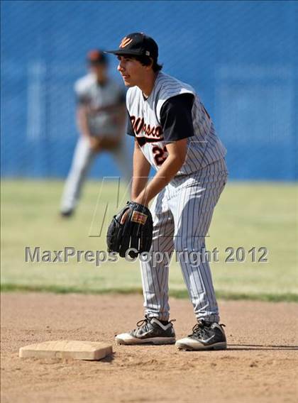 Thumbnail 1 in Bakersfield Christian vs. Wasco photogallery.