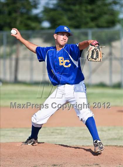 Thumbnail 1 in Bakersfield Christian vs. Wasco photogallery.