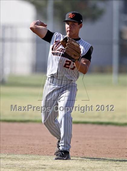 Thumbnail 1 in Bakersfield Christian vs. Wasco photogallery.