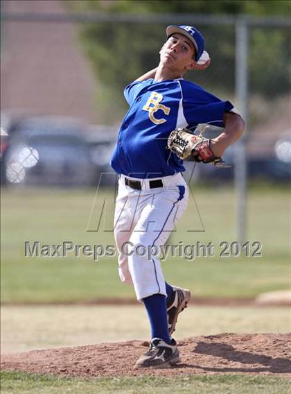 Thumbnail 1 in Bakersfield Christian vs. Wasco photogallery.