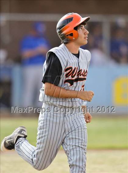 Thumbnail 3 in Bakersfield Christian vs. Wasco photogallery.