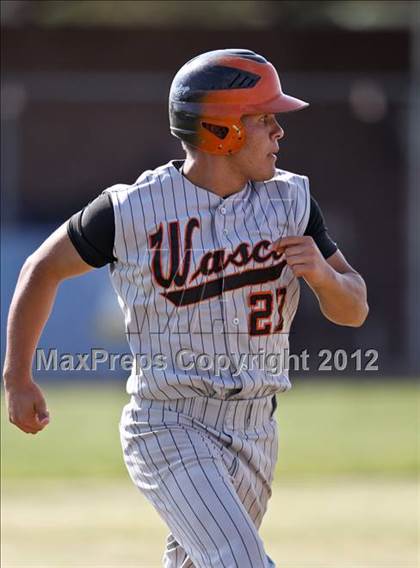 Thumbnail 1 in Bakersfield Christian vs. Wasco photogallery.