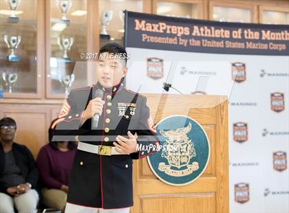 Thumbnail 1 in Marines H.S. Male Athlete of the Month - Peyton Woulard photogallery.