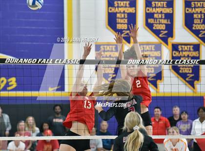 Thumbnail 3 in Cathedral Catholic vs. Assumption (Durango Fall Classic) photogallery.