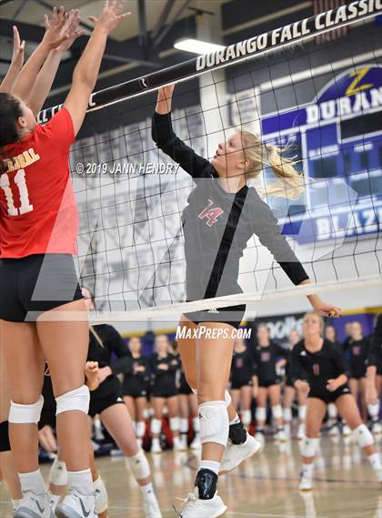 Thumbnail 3 in Cathedral Catholic vs. Assumption (Durango Fall Classic) photogallery.
