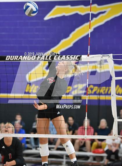 Thumbnail 1 in Cathedral Catholic vs. Assumption (Durango Fall Classic) photogallery.