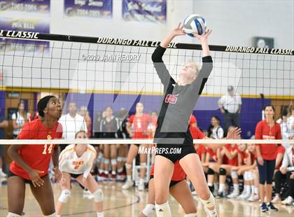 Thumbnail 1 in Cathedral Catholic vs. Assumption (Durango Fall Classic) photogallery.