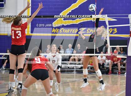 Thumbnail 3 in Cathedral Catholic vs. Assumption (Durango Fall Classic) photogallery.