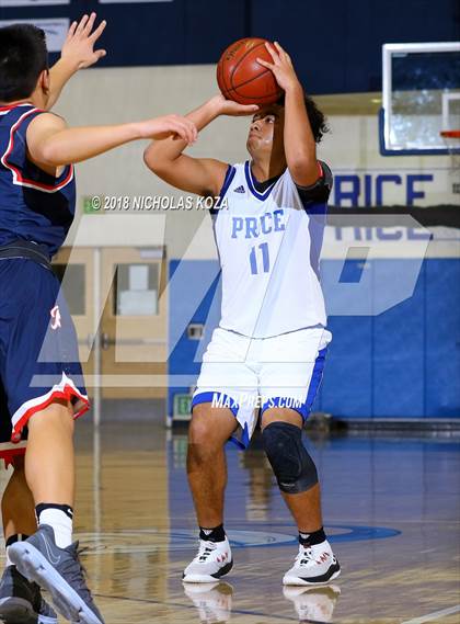 Thumbnail 3 in Brentwood School vs. Price (MLK Day Showdown) photogallery.