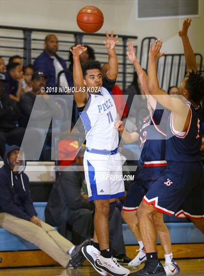 Thumbnail 1 in Brentwood School vs. Price (MLK Day Showdown) photogallery.