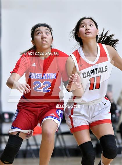 Thumbnail 1 in Highlands vs. Sacramento Adventist (Sac Adventist Holiday Invitational) photogallery.