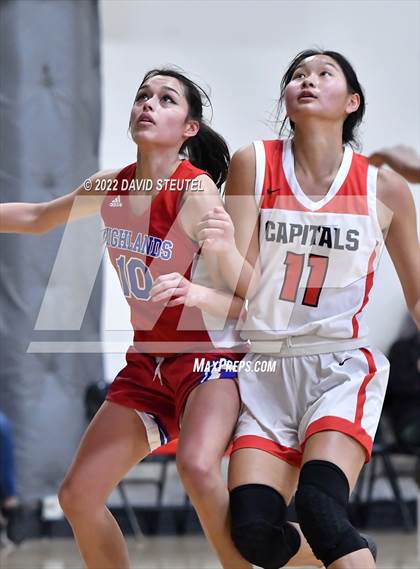 Thumbnail 1 in Highlands vs. Sacramento Adventist (Sac Adventist Holiday Invitational) photogallery.