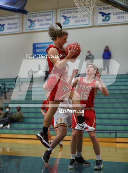 Thumbnail 1 in Judge Memorial vs. Mountain View (Eagle Holiday Shootout) photogallery.