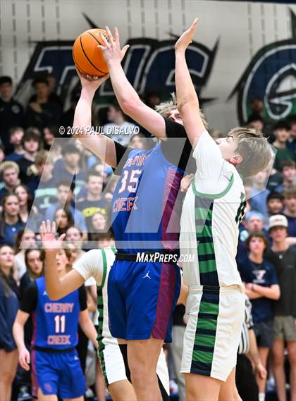 Thumbnail 3 in Cherry Creek vs. ThunderRidge (CHSAA 6A Sweet 16) photogallery.