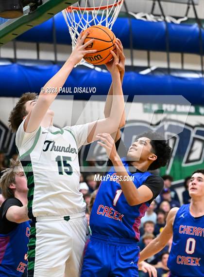 Thumbnail 3 in Cherry Creek vs. ThunderRidge (CHSAA 6A Sweet 16) photogallery.