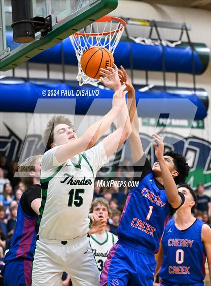 Thumbnail 3 in Cherry Creek vs. ThunderRidge (CHSAA 6A Sweet 16) photogallery.