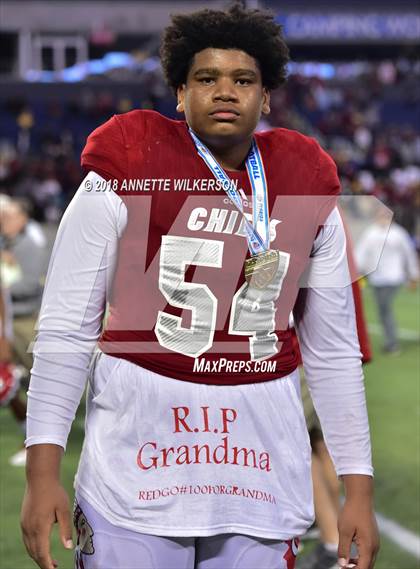 Thumbnail 2 in Cardinal Gibbons vs. North Marion (FHSAA 5A Championship) photogallery.