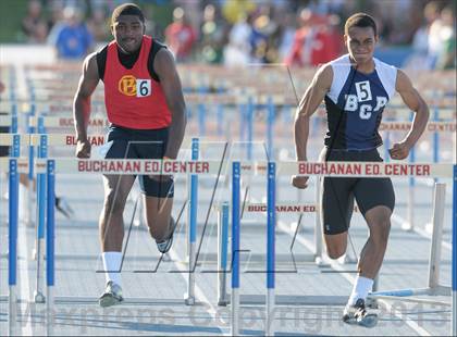 Thumbnail 2 in CIF State Track and Field Championships (Day 1 - Boys 110m Hurdles) photogallery.