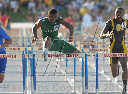 Thumbnail 2 in CIF State Track and Field Championships (Day 1 - Boys 110m Hurdles) photogallery.