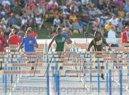Thumbnail 2 in CIF State Track and Field Championships (Day 1 - Boys 110m Hurdles) photogallery.